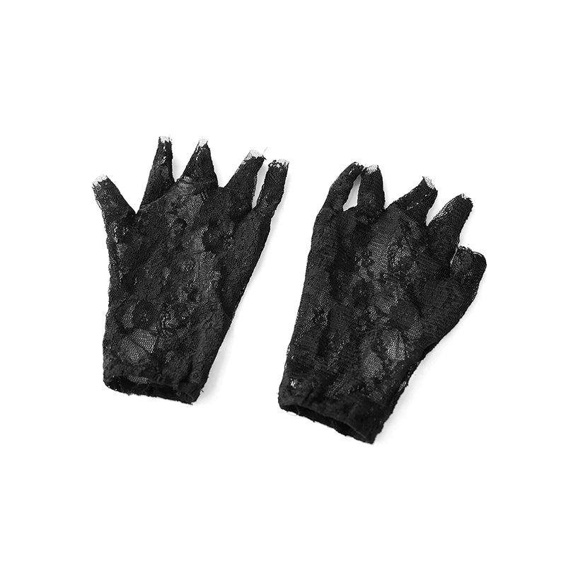 Gothic Vampire Dress Cape Gloves and Choker
