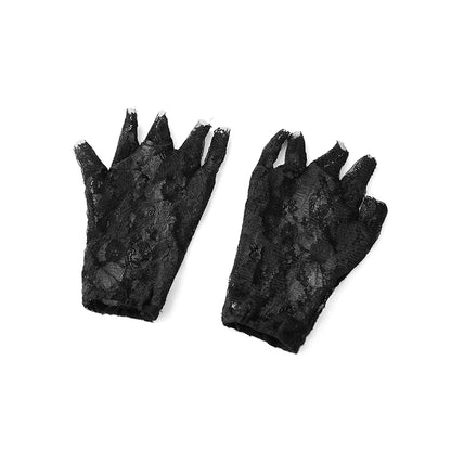 Gothic Vampire Dress Cape Gloves and Choker