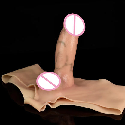 Silicone panties With Realistic  Dildo