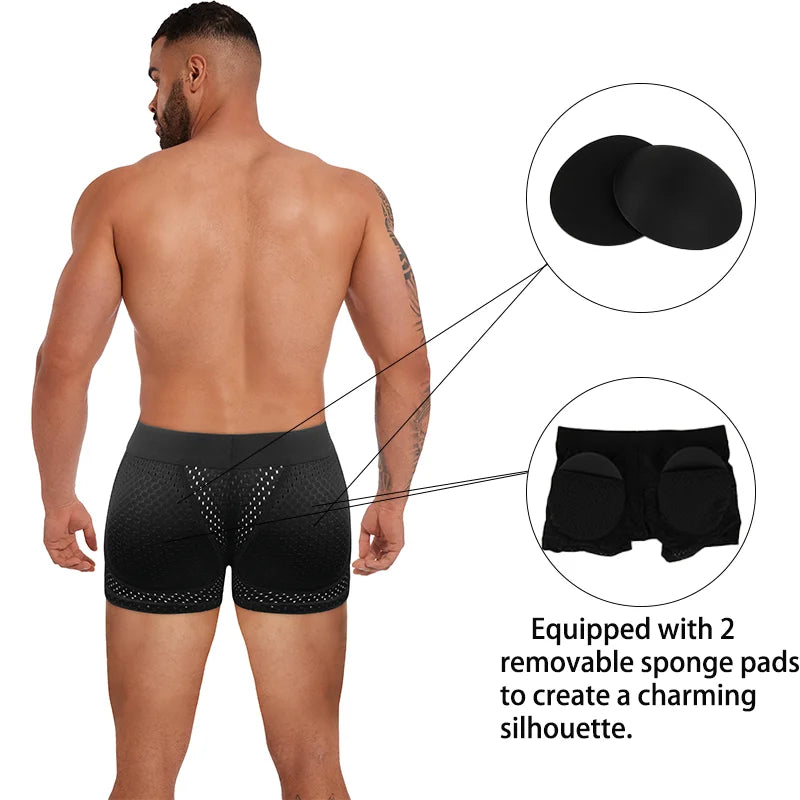 Men's Sexy Boxer Breathable Mesh Underwear
