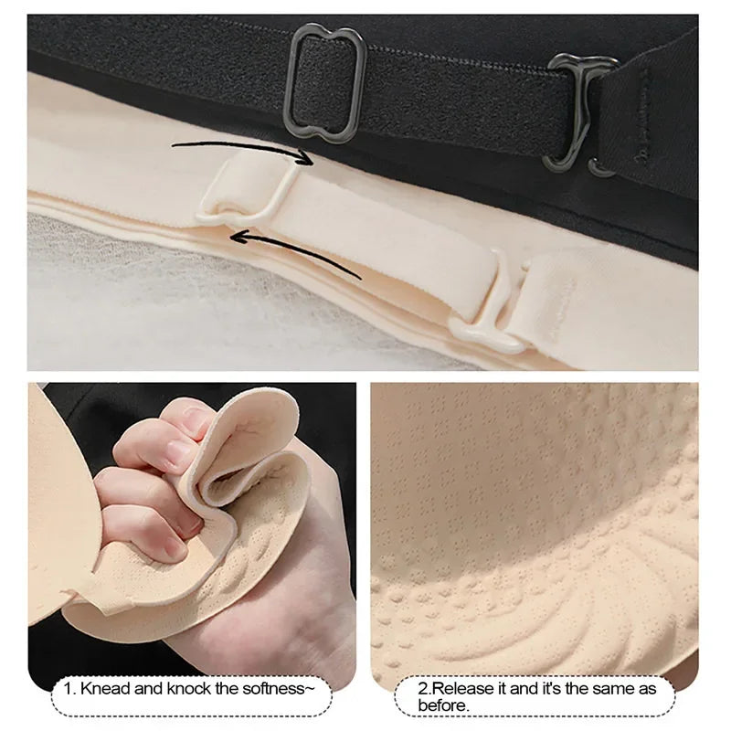 Women Invisible  Backless Bra Sexy Lingerie