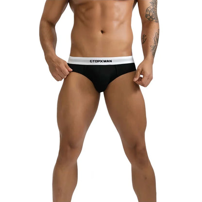 Summer Single Layer Men Briefs Low Rise Slim Fit