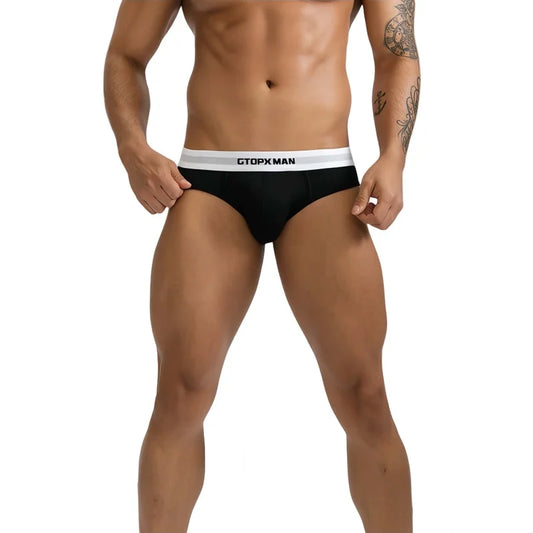 Summer Single Layer Men Briefs Low Rise Slim Fit