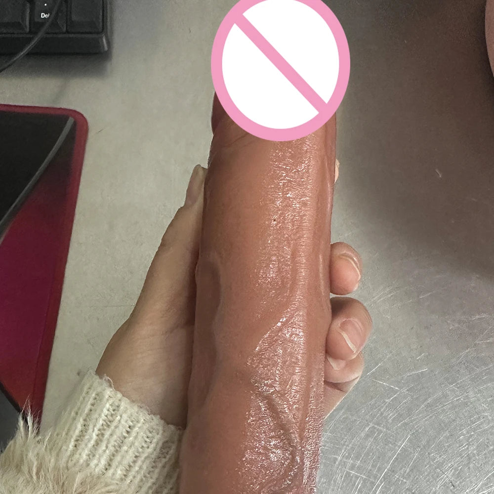 Strapon Button Strap Cage With Large Real Dildo