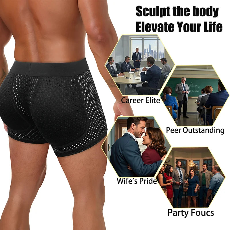 Men's Sexy Boxer Breathable Mesh Underwear