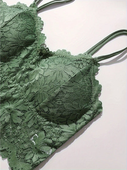 4pcs Women Sexy Lace Bra & Panty Set