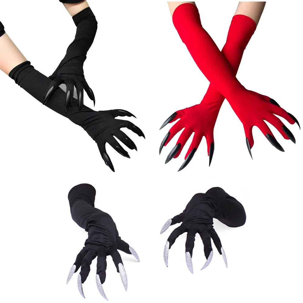 Monster Paws Gloves with Creepy Long Fingernails