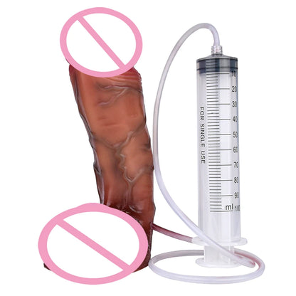 Silicone Thick Ejaculation Realistic Dildo