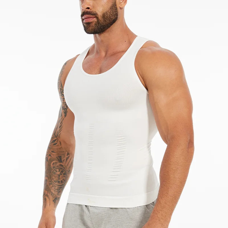 Men Compression Vest Sleeveless Shapewear