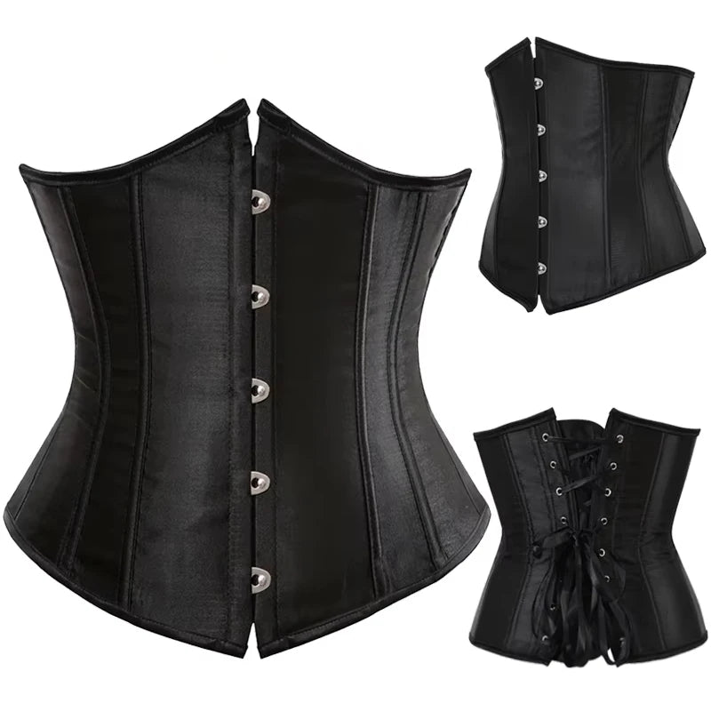 Satin Underbust Corset Bustier