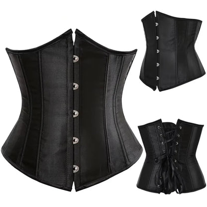Satin Underbust Corset Bustier