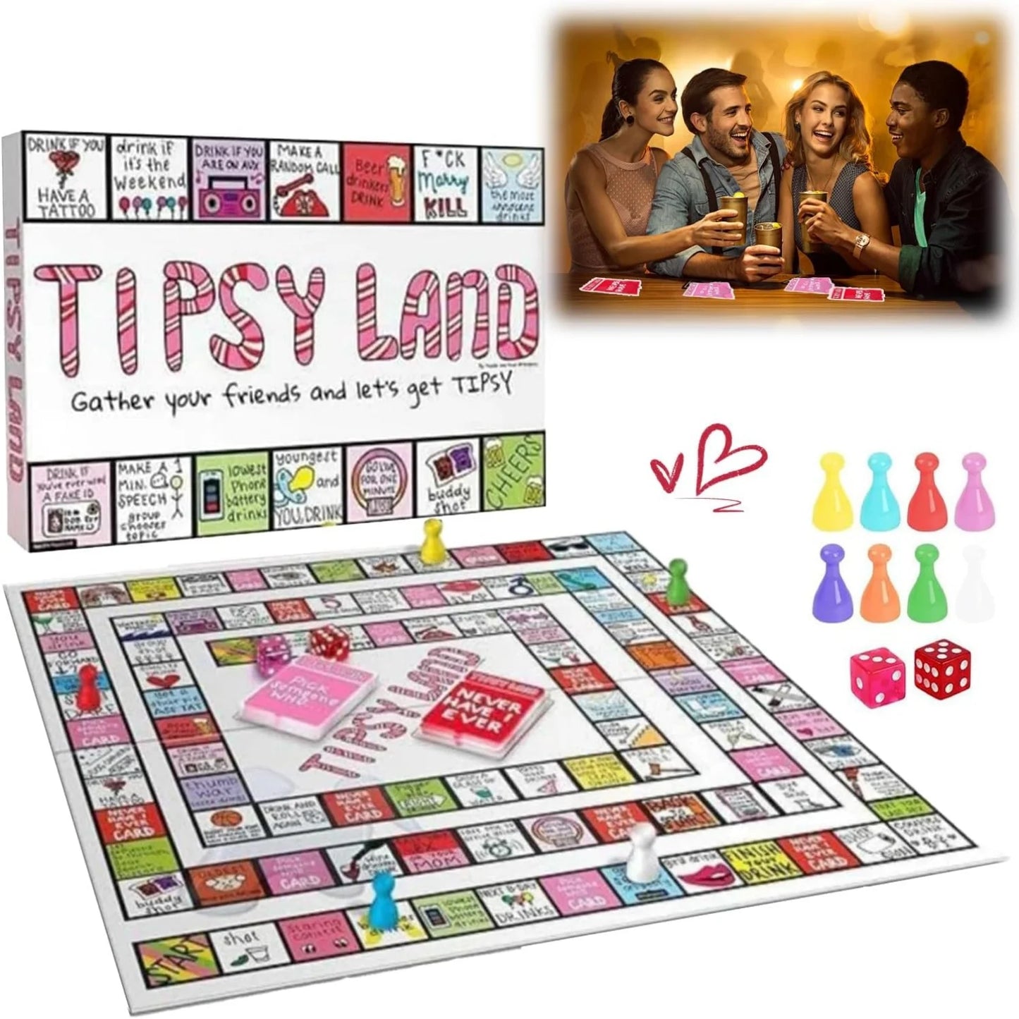 Tipsy Land Adult Party Game