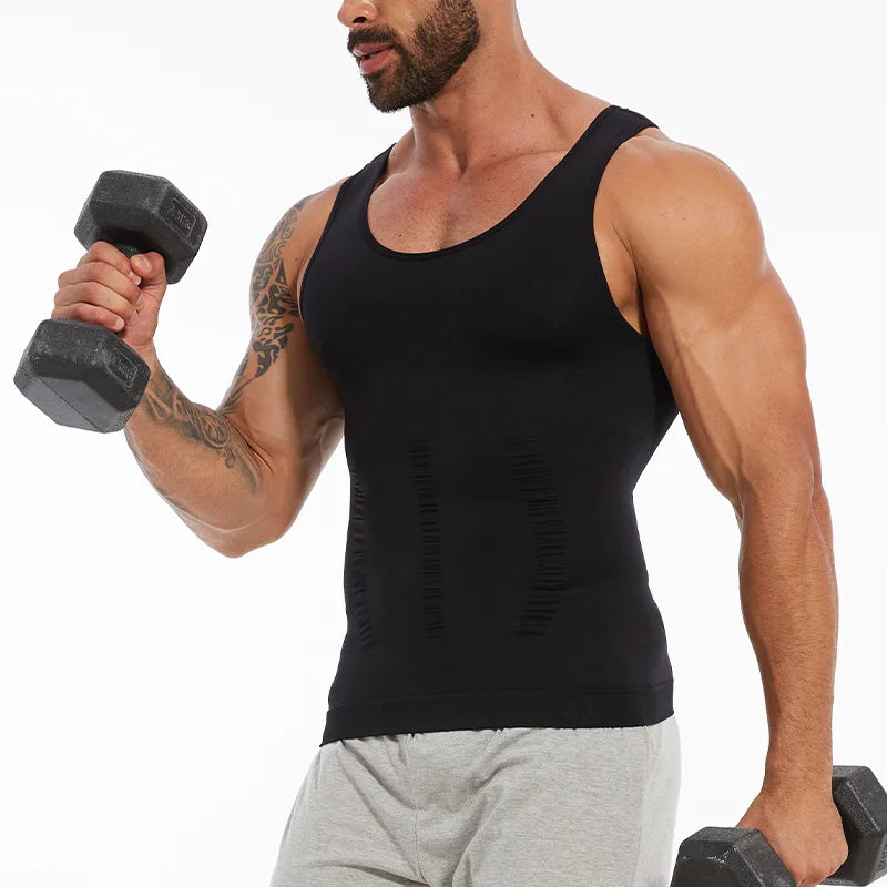 Men Compression Vest Sleeveless Shapewear