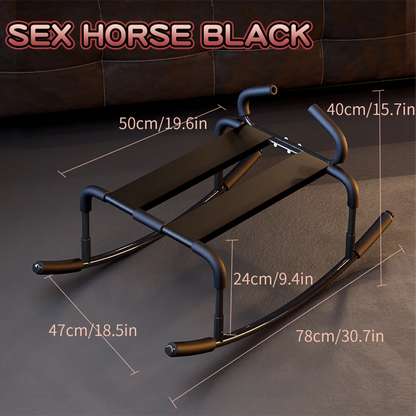 Sex Rocking Horse with Labor Saving Armrest Bdsm Flirting Aid Bondage Tool Couple Rocking Chair Love Furniture Adult Supplies