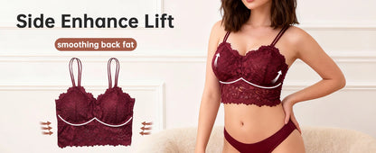 4pcs Women Sexy Lace Bra & Panty Set