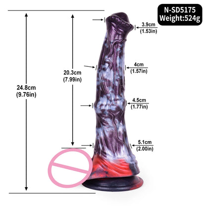 Squirting Horse Dildo Anal Plug With Vein