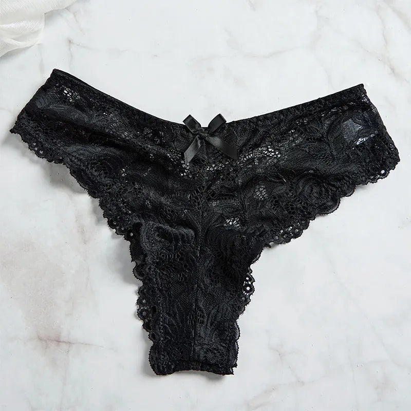 Lace V-Neck Underwear Semi-transparent Thong Dress Nightwear