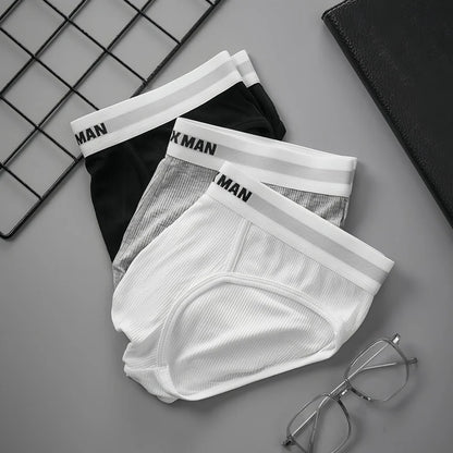 Summer Single Layer Men Briefs Low Rise Slim Fit