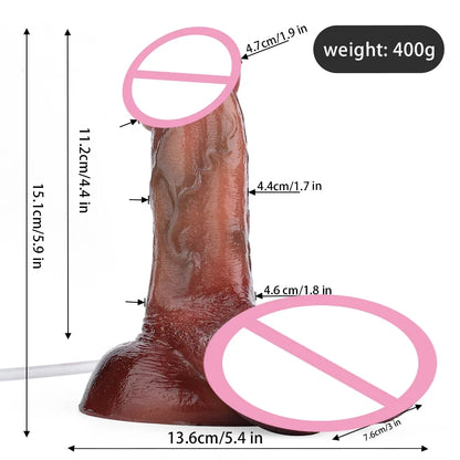 Silicone Thick Ejaculation Realistic Dildo