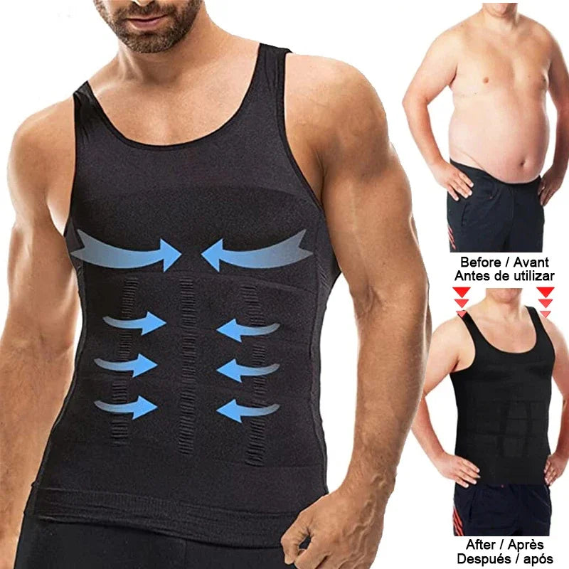 Men Compression Vest Sleeveless Shapewear