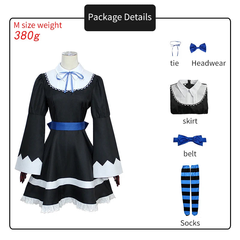 Cosplay Gothic Maid Lolita Dress Wig Long Socks