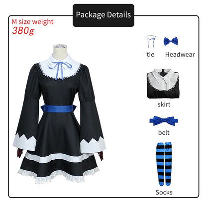 Cosplay Gothic Maid Lolita Dress Wig Long Socks