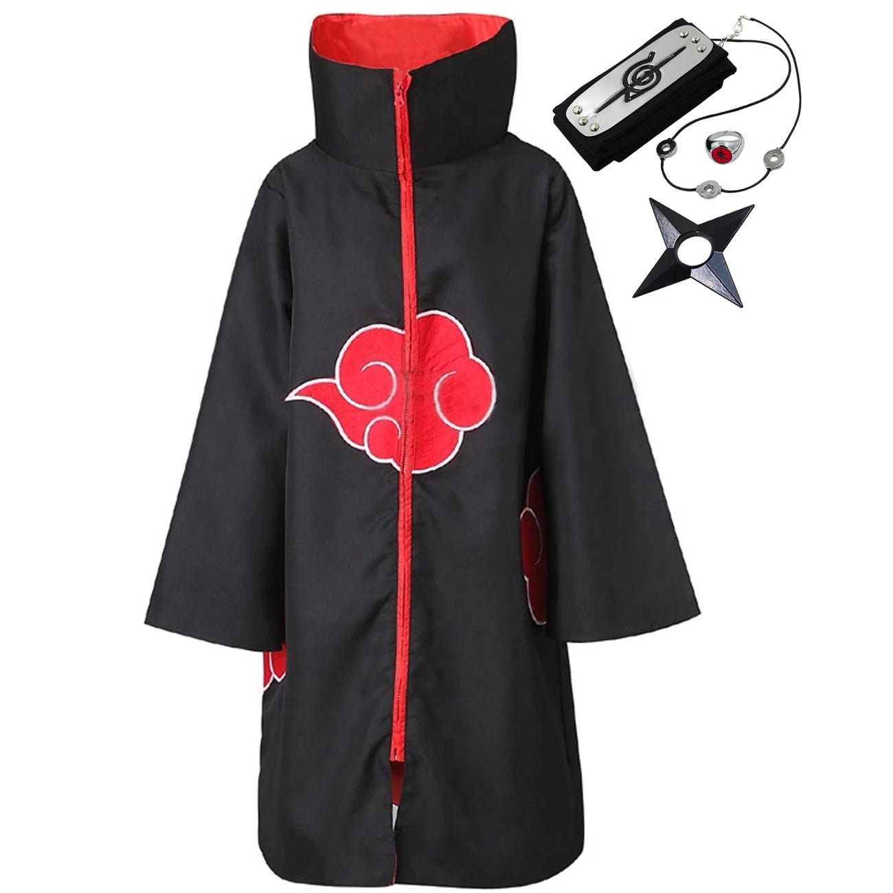 Long Black Cosplay Robe (S-4XL)