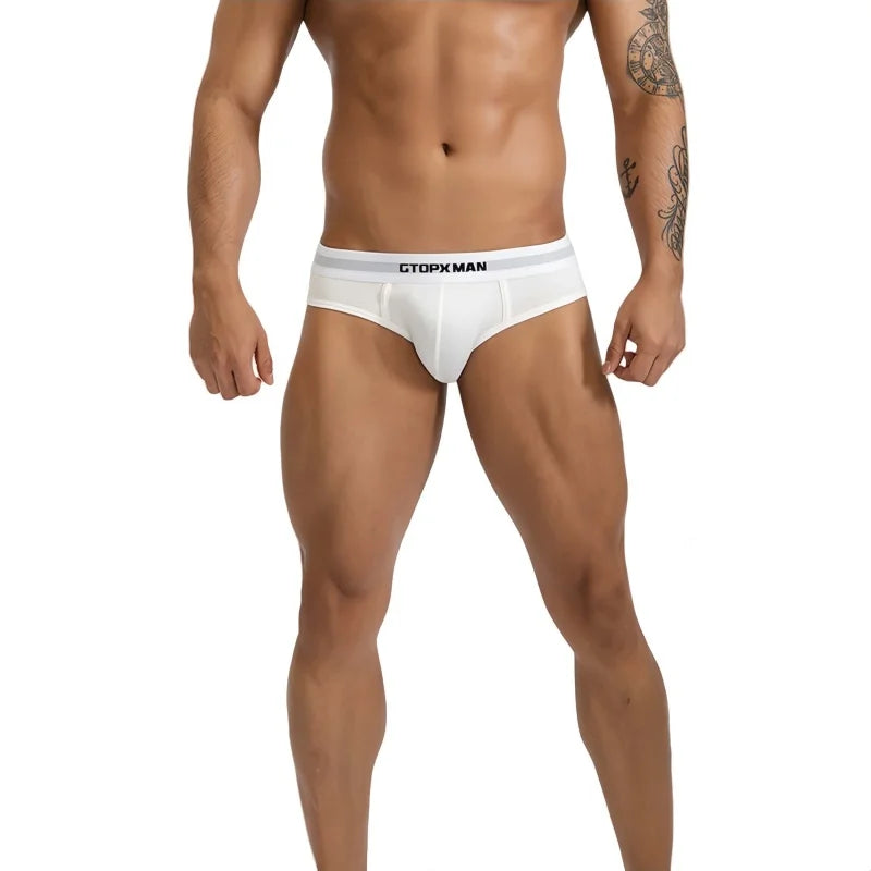 Summer Single Layer Men Briefs Low Rise Slim Fit