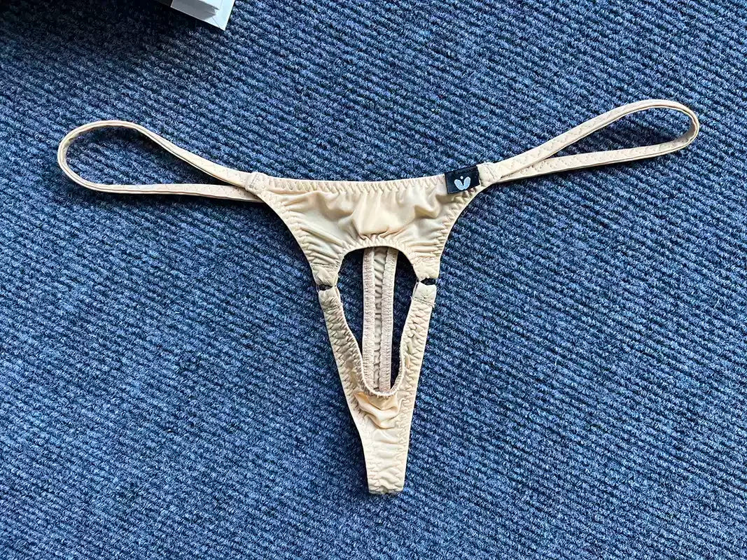 No Cover  Men's Underwear  Hollow Out  Thongs