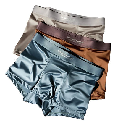 4PCS Men's Ice Silk High-End Boxers