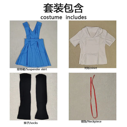 Cosplay Dress with Socks School uniform