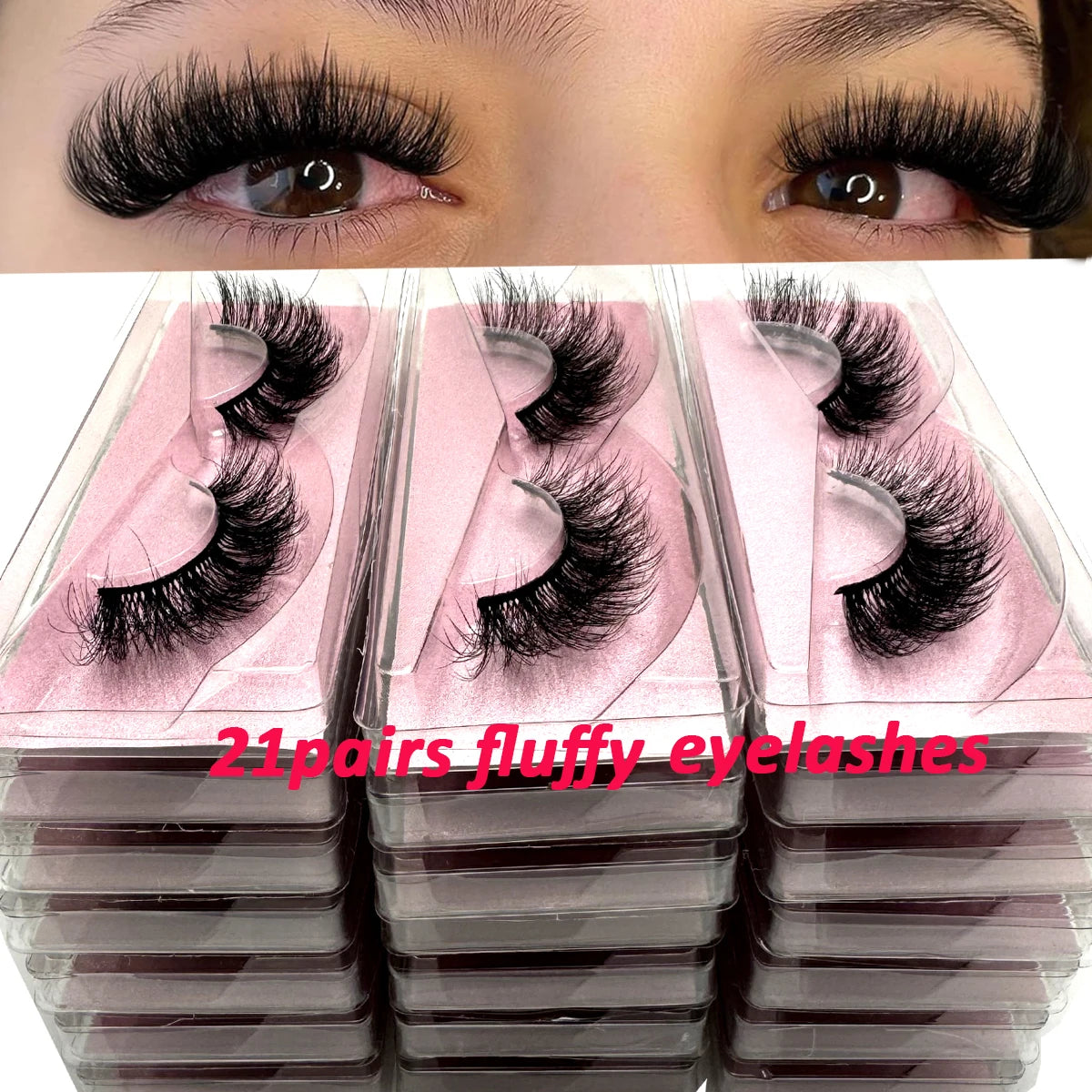 New 21Pairs Thick 3D Mink Lashes