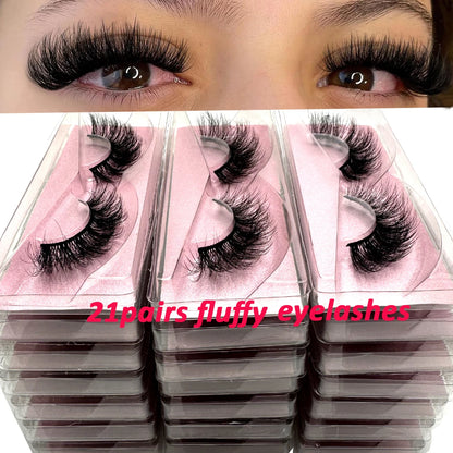 New 21Pairs Thick 3D Mink Lashes