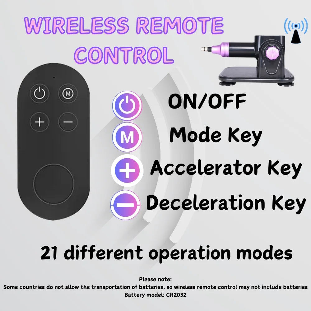 Sex Machine Wireless Control