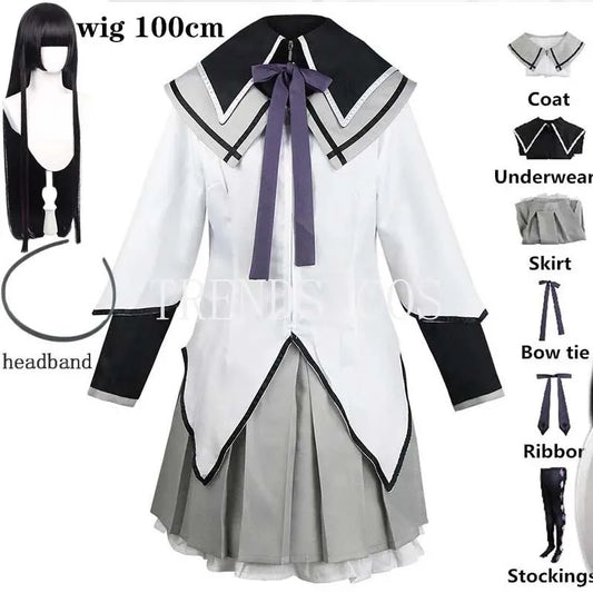 Anime Akemi Homura Cosplay Costume