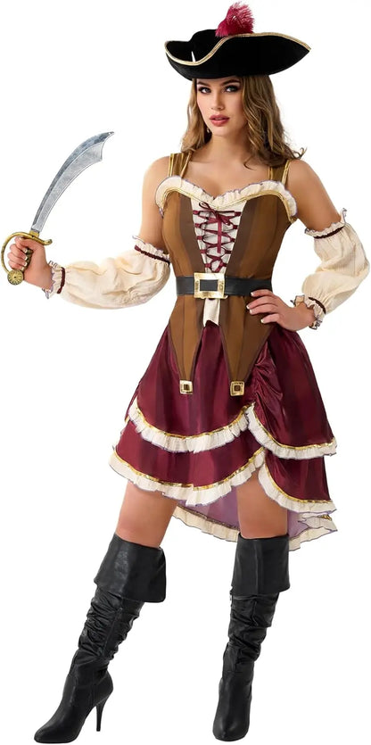JOYFY Pirate Costume with Hat