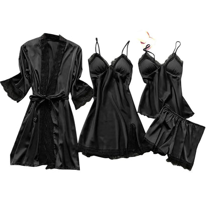 Sexy  Lingerie Dress Robe Sleepwear Pajamas Set
