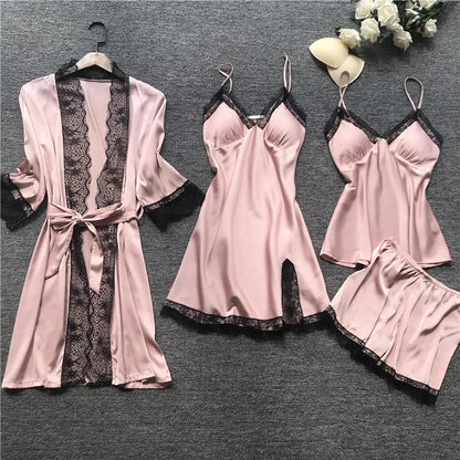 Sexy  Lingerie Dress Robe Sleepwear Pajamas Set