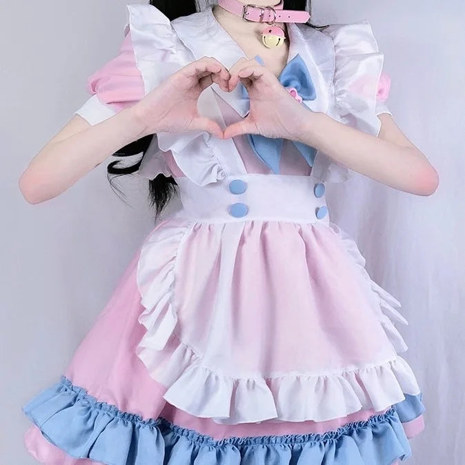 Lolita Dress Maid Dress Plus Size Skirt Cute Big Bow Girl Dress Cosplay Costumes Boys Clothing Party Suit Ladies Dress Cat Paw