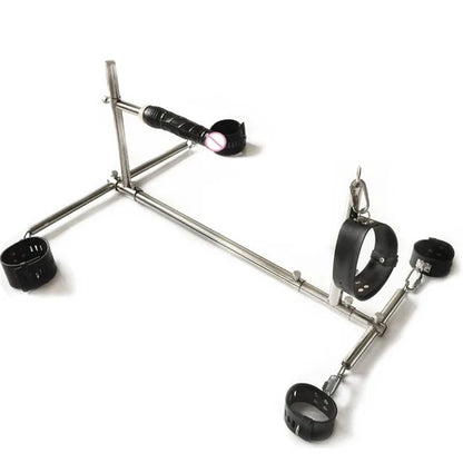 Stainless Steel Bar Spreader with Dildo Collar