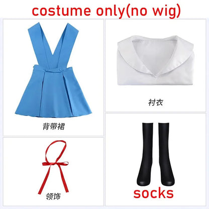Cosplay Dress with Socks School uniform