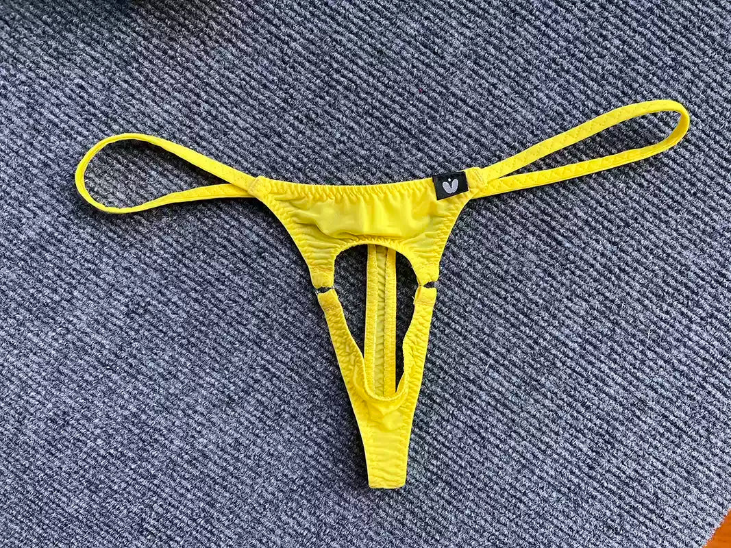 No Cover  Men's Underwear  Hollow Out  Thongs
