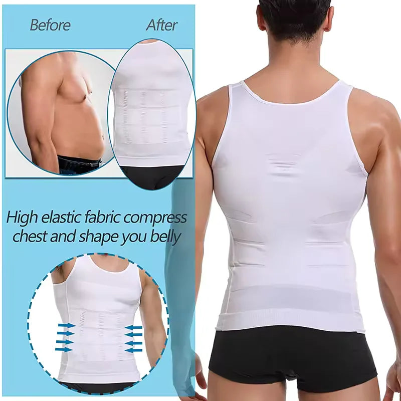Men Compression Vest Sleeveless Shapewear