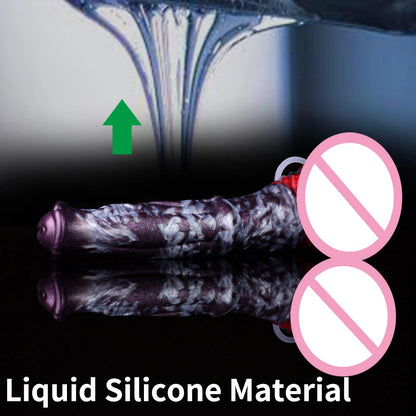 Squirting Horse Dildo Anal Plug With Vein