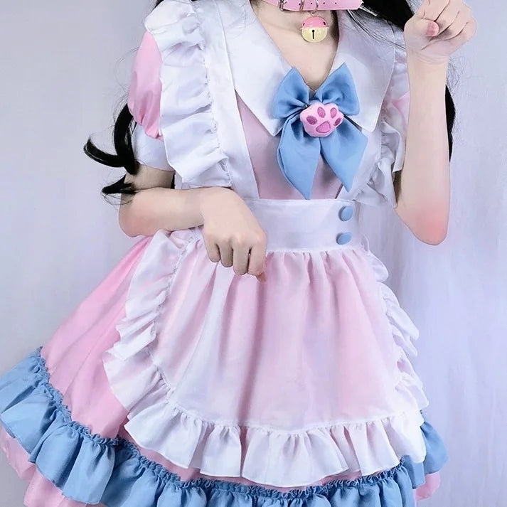 Lolita Dress Maid Dress Plus Size Skirt Cute Big Bow Girl Dress Cosplay Costumes Boys Clothing Party Suit Ladies Dress Cat Paw