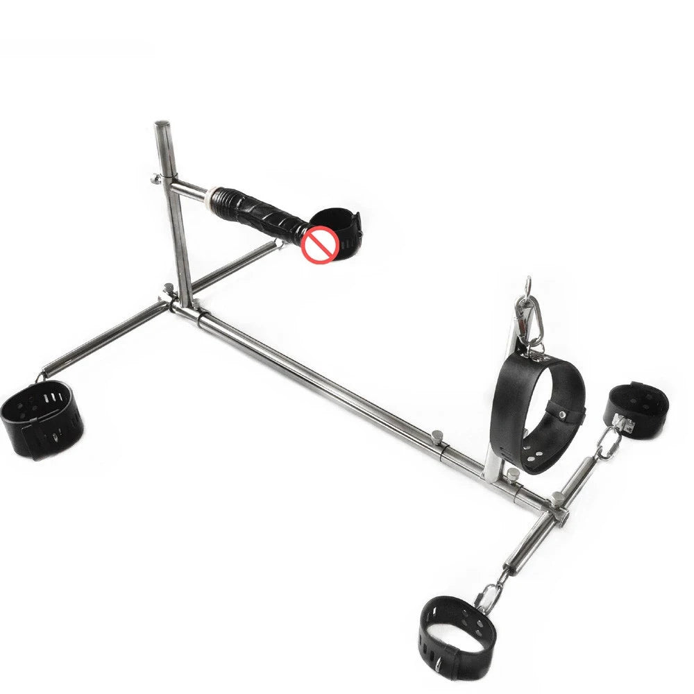 Stainless Steel Bar Spreader with Dildo Collar