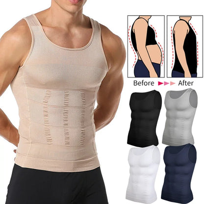 Men Compression Vest Sleeveless Shapewear