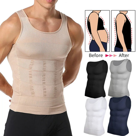 Men Compression Vest Sleeveless Shapewear