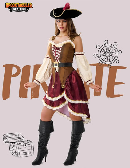 JOYFY Pirate Costume with Hat