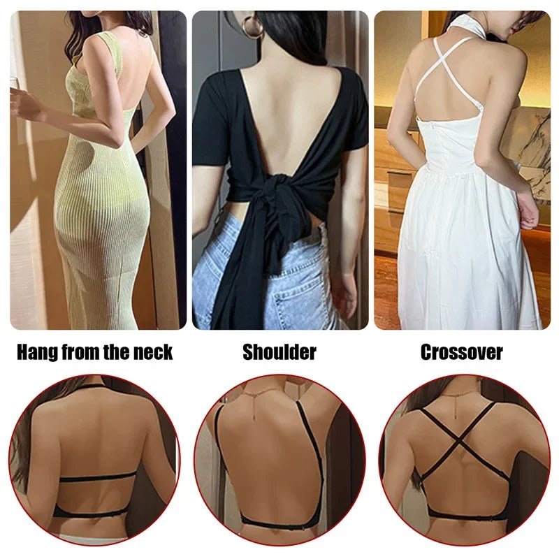 Women Invisible  Backless Bra Sexy Lingerie